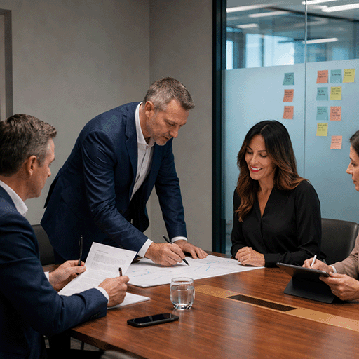 Sales training session